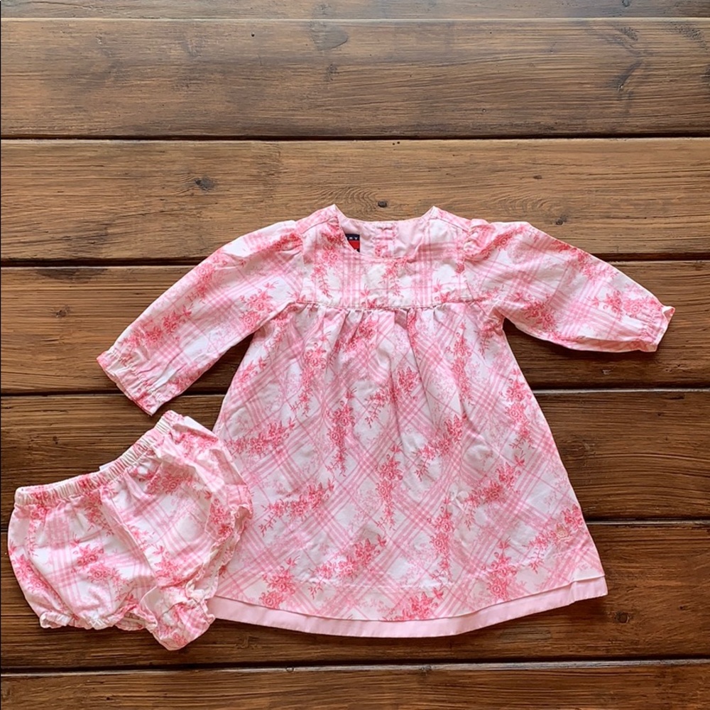 Tommy Hilfiger Floral LS Dress & Bloomers